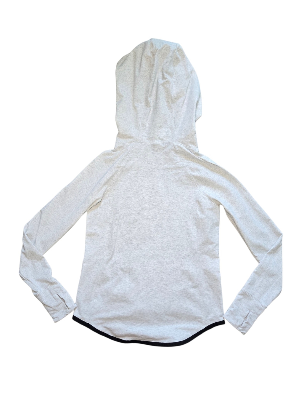 Athleta Cream Pullover Hoodie with Black Trim - Picture 4 of 9